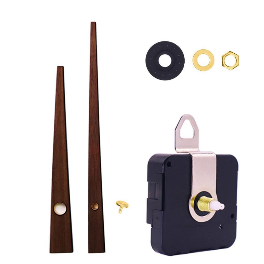 Ticking movement with HRJS01 wood hands and golden pin