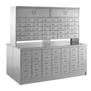 Mueble de Laboratorio de Acero Inoxidable con Doble Dispensador, 1980x500x1200x1980, Diseño Industrial - Product Image 1