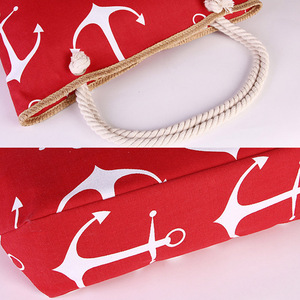 Sac de plage personnalisé écologique et tendance en matériaux recyclés, avec deux poignées, fermeture éclair, réutilisable, durable, idéal pour souvenir ou promotion - Product Image 4