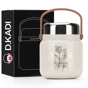 Hot Sale Customized 650ML Stainless Steel Insulated Vacuum Thermos Flask Lunch Box Food Warmer Container Food Storage Container