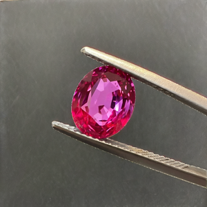 Bague populaire Starsgems en rubis rouge sang, pierre de 3*5mm-13*18mm, 0.2-18ct, rubis ovale de laboratoire avec jeu de couleurs/effet de feu, ciré/huileé - Product Image 2