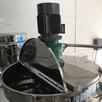 Cuve de mélange homogénéisante chauffante LINHONG avec agitateur 1000L, machine de fabrication de savon liquide et de détergent de qualité alimentaire avec moteur