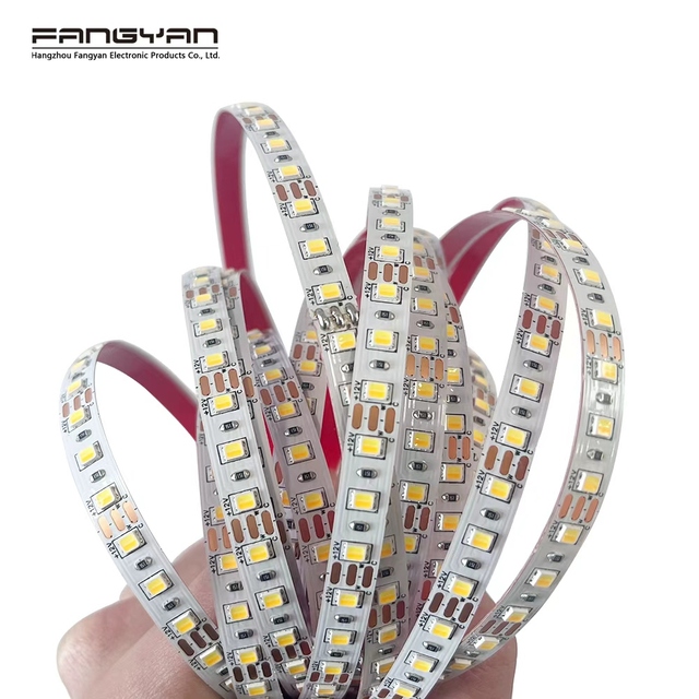 Three-color & CCT 12V 120LEDS 2-in-1 Light Strip for Touch Sensor Switch Mirror Lighting