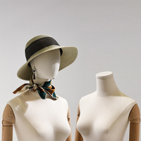 Soldes Exceptionnelles : Mannequin Femme Adulte Demi-Corps en Fibre de Verre avec Tête, Idéal pour Présentation de Vêtements et Perruques