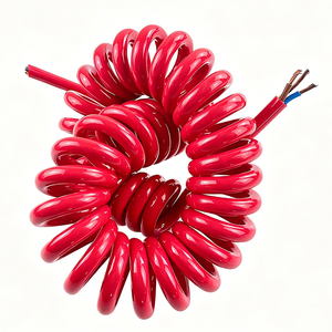 Câble électrique spiralé H05BQ-F H07BQ-F rouge à 2 ou 3 conducteurs, câble enroulé pour extérieur - Product Image 5