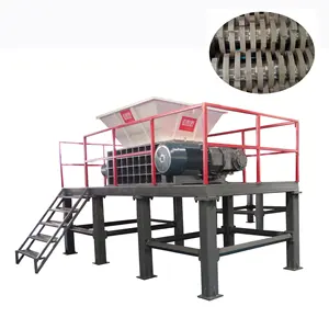 Industry Pvc Pipe Waste Double Shaft Tire Wood Plastic Shredder Recycling Machines