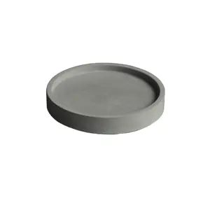 Matte concrete mug coaster cement cup saucer storage tray