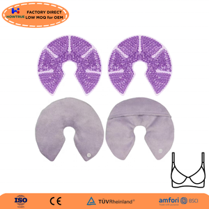 Impacchi di Gel Caldo/Freddo OEM per <span class=keywords><strong>Seno</strong></span> con Coperture Morbide per <span class=keywords><strong>Allattamento</strong></span> e Terapia di Riabilitazione - Product Image 3