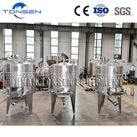 Cuve de Fermentation Empilable à Double Enveloppe en Acier Inoxydable 304 316 Personnalisée TONSEN pour la Vinification, Fermenteur Automatique Précis pour la Brasserie