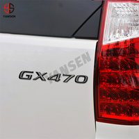 Autocollants de voiture pour Lexus GX470 GX400 GX460 Lettre Badge Marque arrière Nouveau Lexus Logo Sports Modifié Déplacement arrière Refit Decal