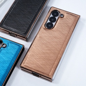 เคสโทรศัพท์หนัง PU แบบกำหนดเองสำหรับ Samsung Fold 8 3 4 5 6 7 W26 พร้อมฟิล์มกันรอยหน้าจอ กรอบชุบป้องกันแรงกระแทก ฝาหลังกันกระแทก - Product Image 3