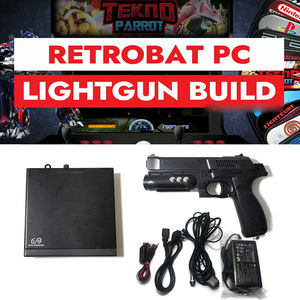 USB 4 LED Light Gun con Mini PC Game Box Kit <span class=keywords><strong>tempo</strong></span> di crisi 4 sensori di impatto Recoil simulatore Cabinet Arcade PC giochi di tiro - Product Image 5