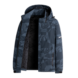 Veste polaire zippée décontractée coupe-vent camouflage longue d'hiver de haute qualité avec logo personnalisé pour activités de plein air et alpinisme - Product Image 6