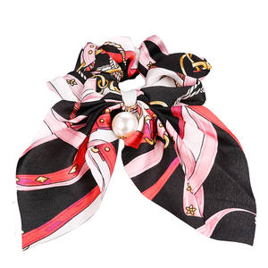 Coleteros con Perlas para Mujer, Coleteros con Lazo Largo y Nudo para Mujer - Product Image 4