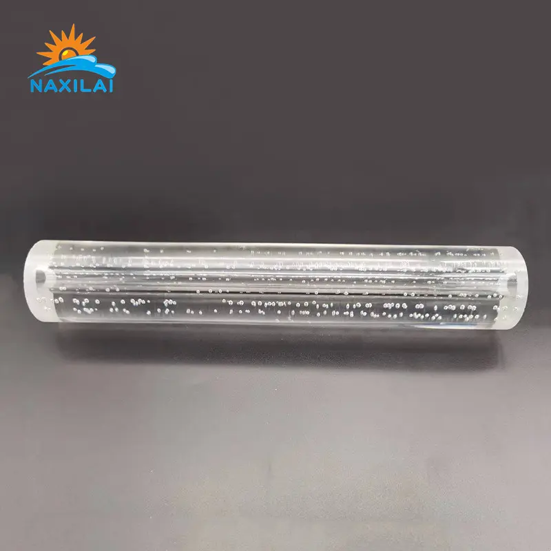 NAXILAI toptan fiyat kabarcık akrilik tüp su çeşmesi akrilik LED su kabarcık borusu