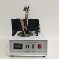Testeur de point d'éclair à coupelle fermée manuel et portable pour pétrole, avec thermomètre, pour tests en laboratoire
