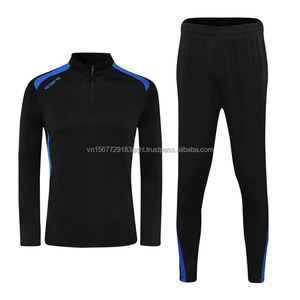 Conjunto de Jersey de Fútbol de Manga Larga con Media Cremallera y Pantalones Largos, Estampado, Transpirable, para Niños y Niñas, Traje Deportivo, Ropa de Entrenamiento para Adolescentes - Product Image 5