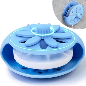 Scatola portaoggetti in silicone personalizzata <span class=keywords><strong>per</strong></span> <span class=keywords><strong>bagno</strong></span>, aromaterapia, lavabo, vasca da <span class=keywords><strong>bagno</strong></span>, design moderno e semplice, portasapone WF-2025 - Product Image 5