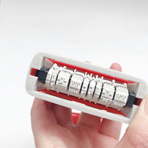 Tampons encreurs automatiques à double date pour le bureau, qualité alimentaire, contrôle qualité (QC, QA, IQC, OQC, IPQC), tampons de date en caoutchouc auto-encreurs. - Product Image 3
