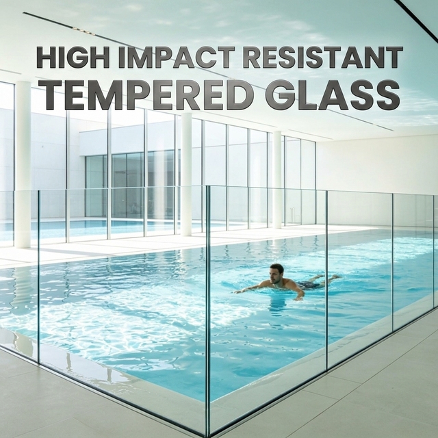 Shatterproof Eco Friendly Solid Tempered Safety Glass Shunhua Glass Clear 5mm 8mm Building Windows Doors Supermarket Decoration