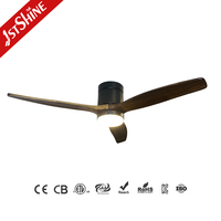 Ventilador de Techo Inteligente 1stshine de 52 Pulgadas, Montaje Empotrado, Control por Aplicación Wifi, Compatible con Control por Voz, Motor DC Inteligente, con Luz LED