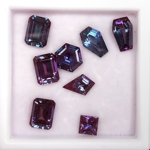 High Quality Lab Grown Color Change Gemstone Synthetic Alexandrite Corundum Fancy Cut Loose Gemstone - Product Image 1