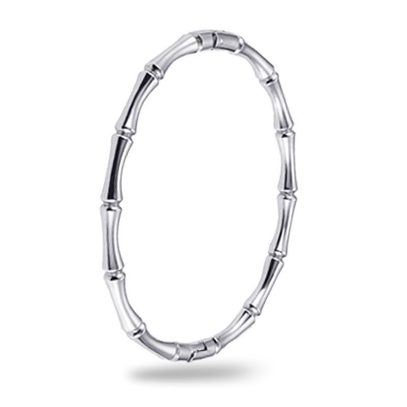 2264 buckle bamboo bracelet steel color