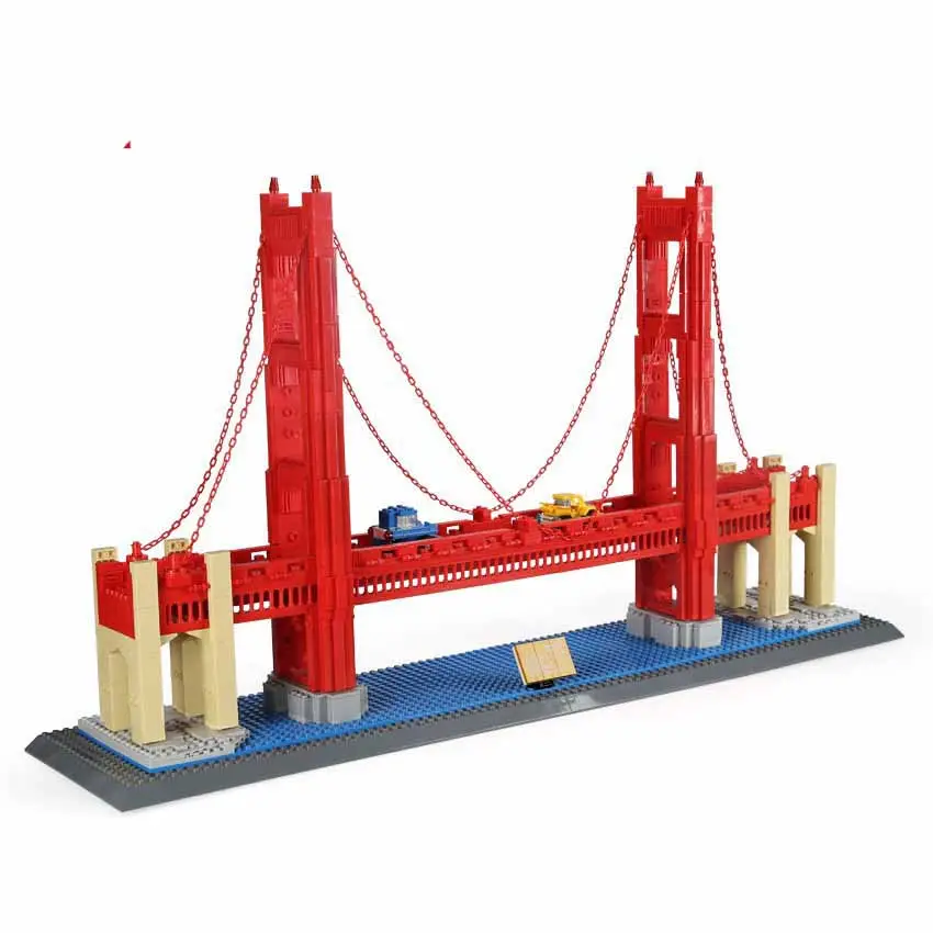 WANGE Building Blocks Street View Series World Landmarks Building Sets Construction Toys Compatible With Leading Brands