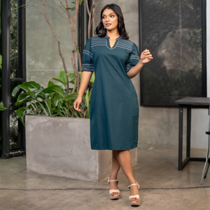 Ropa de Algodón Natural para Mujer de 40 Pulgadas, Elegante y de Calidad Premium, Bordada - Product Image 4