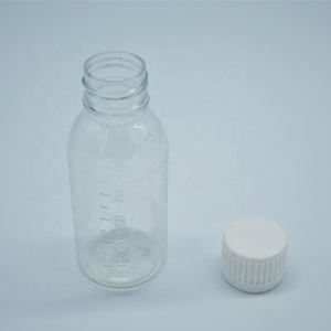 Hermosa botella de líquido oral de plástico Botella de <span class=keywords><strong>jarabe</strong></span> medicinal de <span class=keywords><strong>jarabe</strong></span> líquido ámbar/transparente - Product Image 4