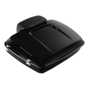 Baúl Tour Pak <span class=keywords><strong>de</strong></span> 10.7 Pulgadas con <span class=keywords><strong>Respaldo</strong></span>, Negro Brillante ABS, para Motocicletas Touring Road Street Glide 2014-2023, 40L - Product Image 1