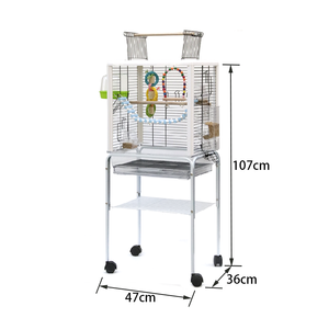 Vente en gros Cage à oiseaux pinson perroquet en métal cage à oiseaux petits animaux cage à oiseaux - Product Image 2
