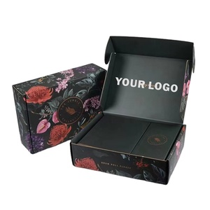 Hot Sales Custom Logo Self Care Packaging Box, Eco-friendly Mailing Shipping Boxes, Black Paper Mailer Boxes