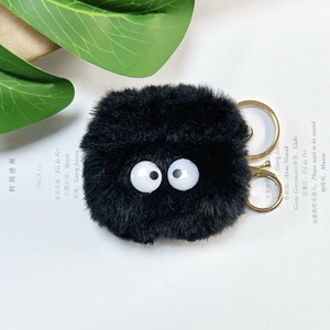 Wholesale <b>Sunglasses</b> Plush Ball TPU+Plush <b>Case</b> <b>for</b> AirPods All Models, Fashion Plush Texture Trendy Shockproof - Product Image 1
