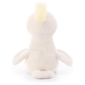 Affascinante Pappagallo Cacatua Grigio con Zampe Grigie e Piume Gialle, Morbido Giocattolo di Peluche per Bambini, 7 Pollici, Divertente Uccello di Peluche da Coccolare - Product Image 2