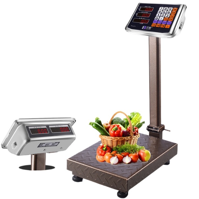 100kg 150kg 200kg 300kg Electronic Industrial Weighing Digital Platform Lcd Price Rechargeable Foldable Bench Balance Scale
