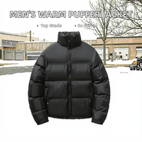 Nouvelle arrivée, veste d'hiver pour homme en duvet noir North-Face respirante, 100% polyester, 220g, garniture en fourrure de renard, style streetwear