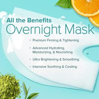 Masque en tissu hydratant, raffermissant et apaisant au collagène bio, probiotiques, ferment de galactomyces et acide hyaluronique, marque privée