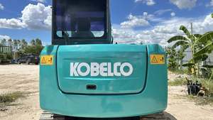 Mini-excavatrice sur chenilles hydraulique compacte Kobelco SK60-8 d'occasion, 6 tonnes, d'origine japonaise, avec moteur Yanmar et faible nombre d'heures de fonctionnement, pour inspection vidéo - Product Image 3