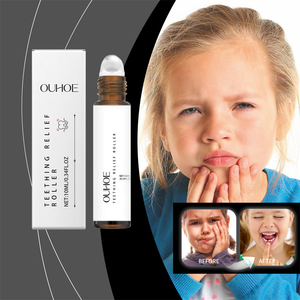 OUHOE 10ml Rouleau de soulagement des gencives avec <span class=keywords><strong>Aloe</strong></span> Vera et extrait d'arbre à thé 46g - Soin des dents hydratant et rafraîchissant - Product Image 1