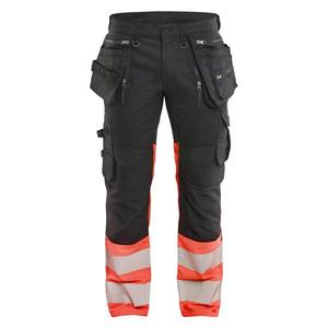 BLAKLADER - 113011499955C60 Hi-vis <b>trousers</b> <b>stretch</b> <b>black</b>/red - EAN 7330509950159 HI-VIS WORKWEAR - Product Image 1