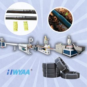 Chaîne de production de machines entièrement automatiques HWYAA pour la fabrication de tuyaux d'irrigation goutte à goutte avec contrôle PLC pour matériaux PE/<span class=keywords><strong>EVA</strong></span>/PP, certifiée CE - Product Image 1