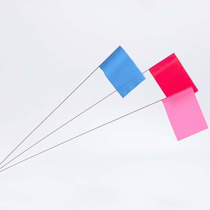 Bandera de trail naranja, 4x5x30, estaca de alambre - Product Image 2