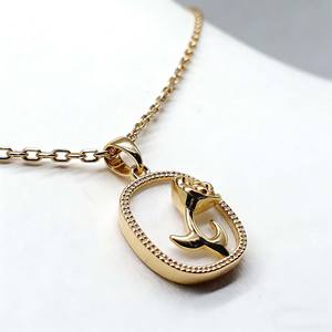 Nouveaux designs plaqués or 18 carats, pendentif coquillage, collier en acier inoxydable, cristal, fleur, collier pour femmes - Product Image 4