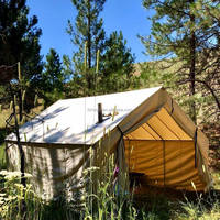 Tente murale en toile de coton de qualité supérieure de luxe à une chambre à coucher Tente de glamping confortable et élégante