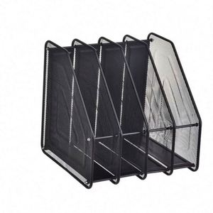 Heavy Duty 4 Compartment Metal Mesh Desktop <b>Document</b> Sorter Organizer Rack Office File Trays Magazine <b>Holder</b> - Product Image 2