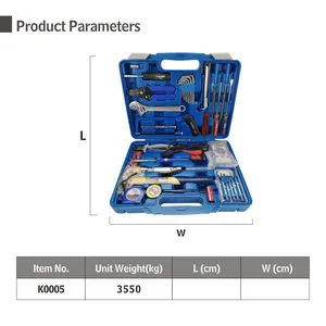 Kit de herramientas eléctricas para el hogar, Kit de herramientas para el hogar, reparación diaria, 59 piezas