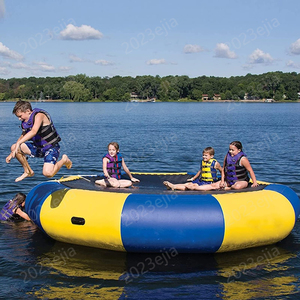 Plateforme de saut flottante gonflable pour piscine, livraison rapide, avec pompe et échelle, pour la <span class=keywords><strong>famille</strong></span> et les enfants - Product Image 3