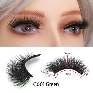 New Trend <strong>Cat</strong> <strong>Eye</strong> D Curl <strong>Russian</strong> Colored <strong>Lashes</strong> Wholesale Fluffy 3D Wispy Faux Mink Silk Strip Color <strong>Lashes</strong> - Product Image 5