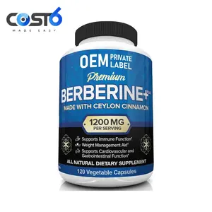High Quality Antioxidant Immune Supporting Berberine Capsules for Metabolism hcl capsules of berberine Capsules of Ceylon Cinnam